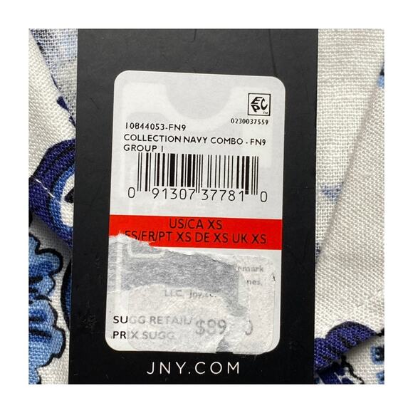 Polished Jones New York Paisley Linen Blend Blazer XS Officecore - Picture 8 of 16